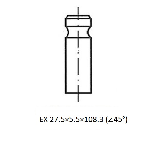 Z17443R — ZIKMAR — Engine valve