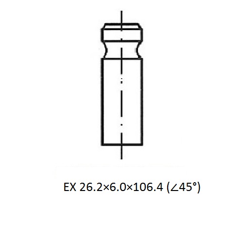 Z17487R — ZIKMAR — Engine valve