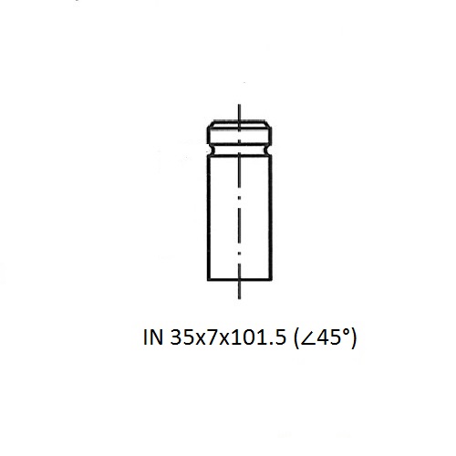 Z17502R — ZIKMAR — Engine valve
