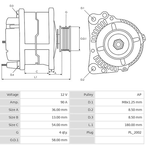 Z28532R — ZIKMAR — Alternator