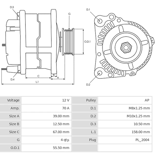 Z28545R — ZIKMAR — Alternator