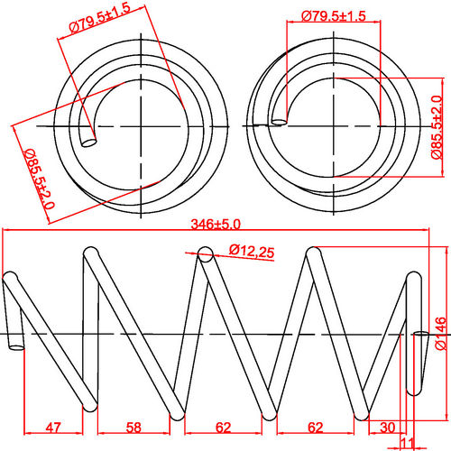Z48007R — ZIKMAR — Suspension Spring, Front