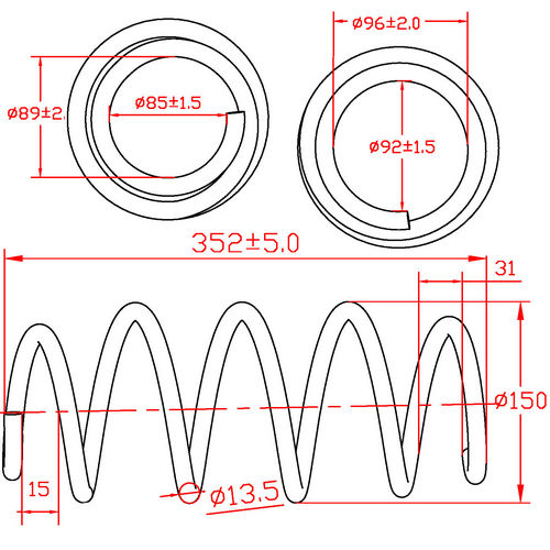 Z48011R — ZIKMAR — Suspension Spring, Front