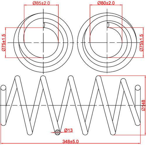 Z48012R — ZIKMAR — Suspension Spring, Front