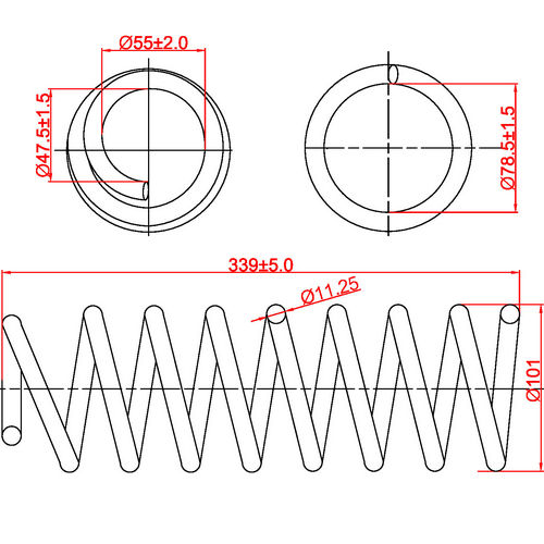 Z48014R — ZIKMAR — Suspension Spring, Rear