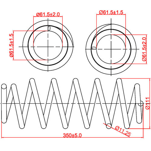 Z48016R — ZIKMAR — Suspension Spring, Rear