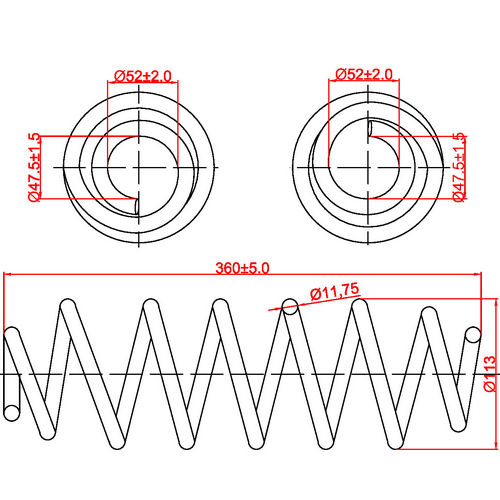 Z48017R — ZIKMAR — Suspension Spring, Rear