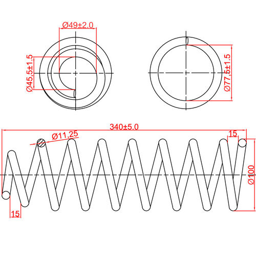 Z48018R — ZIKMAR — Suspension Spring, Rear