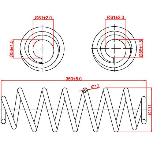 Z48019R — ZIKMAR — Suspension Spring, Rear