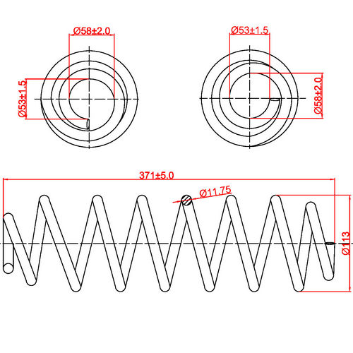 Z48022R — ZIKMAR — Suspension Spring, Rear
