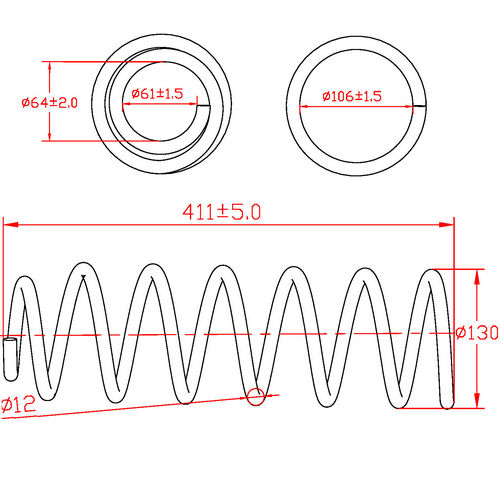 Z48026R — ZIKMAR — Suspension Spring, Rear