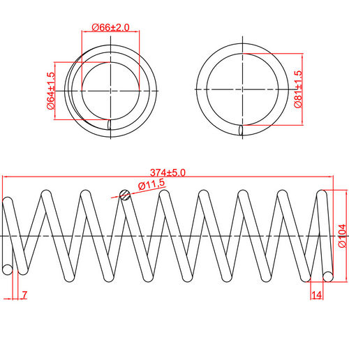 Z48030R — ZIKMAR — Suspension Spring, Rear