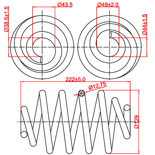 Z48032R — ZIKMAR — Suspension Spring, Rear