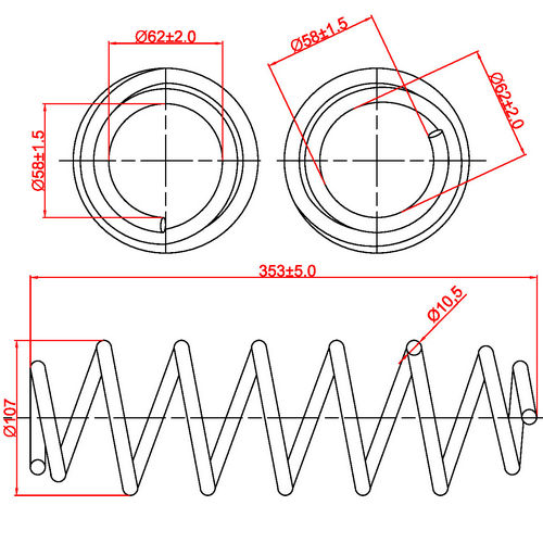 Z48034R — ZIKMAR — Suspension Spring, Rear