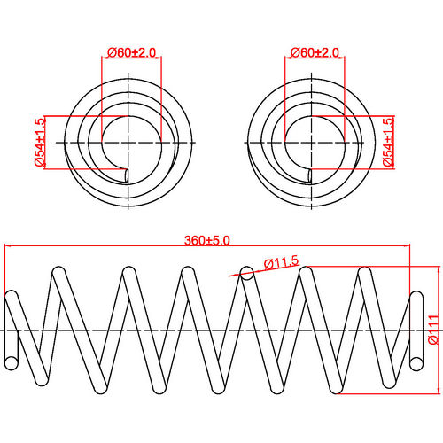 Z48035R — ZIKMAR — Suspension Spring, Rear