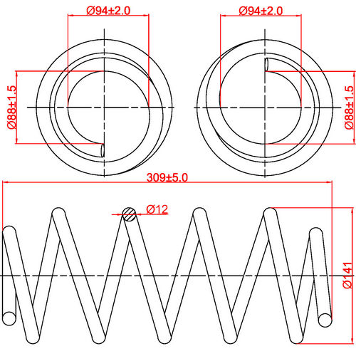 Z48042R — ZIKMAR — Suspension Spring, Front
