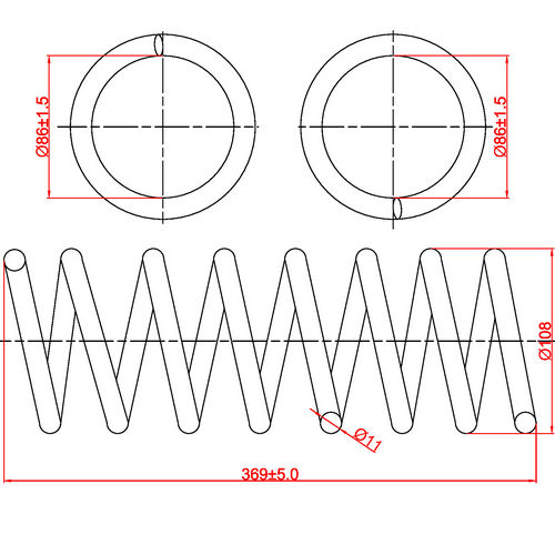 Z48045R — ZIKMAR — Suspension Spring, Rear