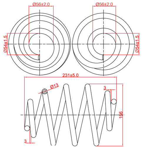 Z48047R — ZIKMAR — Suspension Spring, Rear