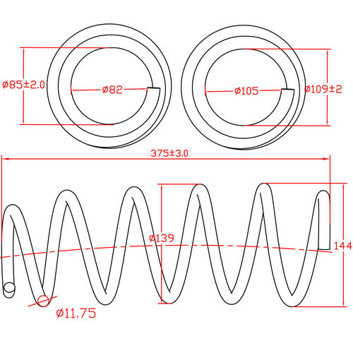 Z48050R — ZIKMAR — Suspension Spring, Front