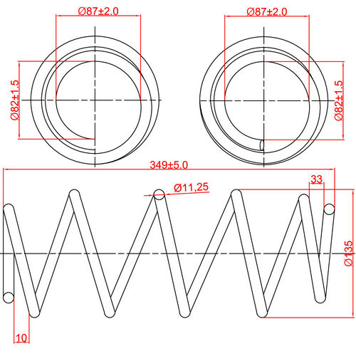 Z48051R — ZIKMAR — Suspension Spring, Front
