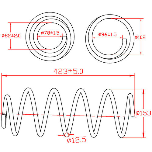 Z48054R — ZIKMAR — Suspension Spring, Front