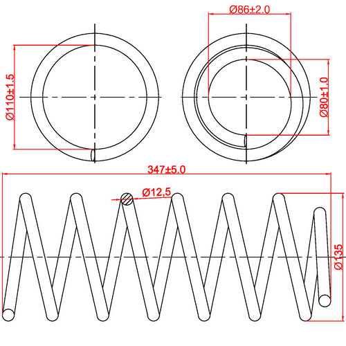 Z48055R — ZIKMAR — Suspension Spring, Front