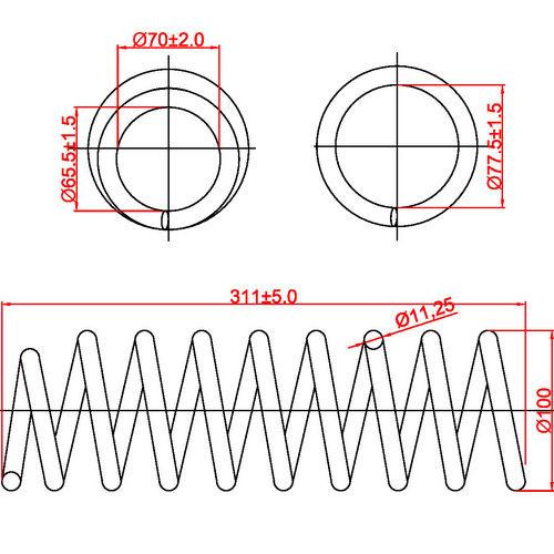 Z48057R — ZIKMAR — Suspension Spring, Rear