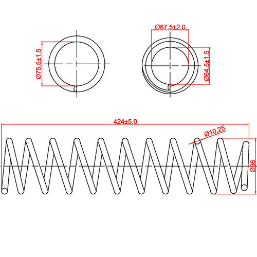 Z48058R — ZIKMAR — Suspension Spring, Rear