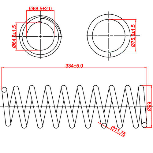 Z48060R — ZIKMAR — Suspension Spring, Rear