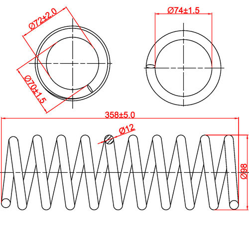 Z48061R — ZIKMAR — Suspension Spring, Rear