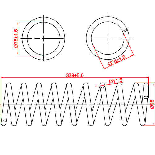 Z48064R — ZIKMAR — Suspension Spring, Rear