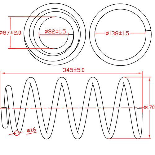 Z48067R — ZIKMAR — Suspension Spring, Front