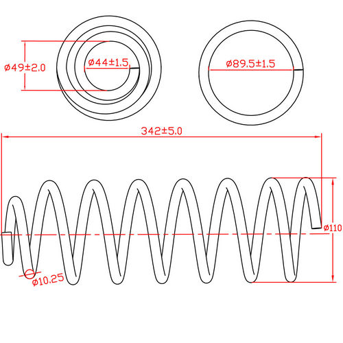 Z48068R — ZIKMAR — Suspension Spring, Rear