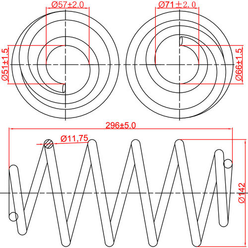 Z48074R — ZIKMAR — Suspension Spring, Rear