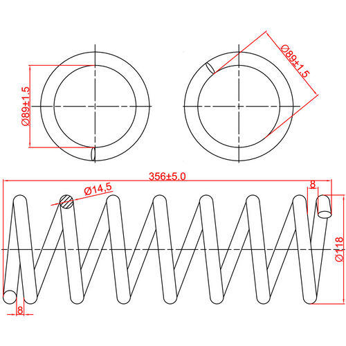 Z48078R — ZIKMAR — Suspension Spring, Rear