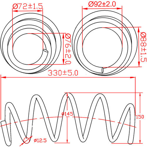 Z48080R — ZIKMAR — Suspension Spring, Front