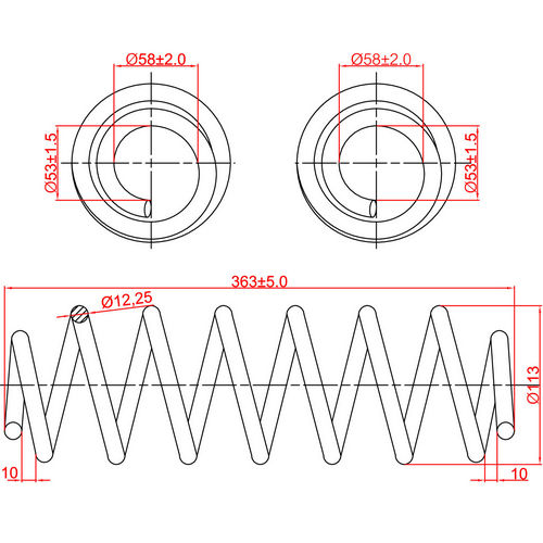 Z48082R — ZIKMAR — Suspension Spring, Rear