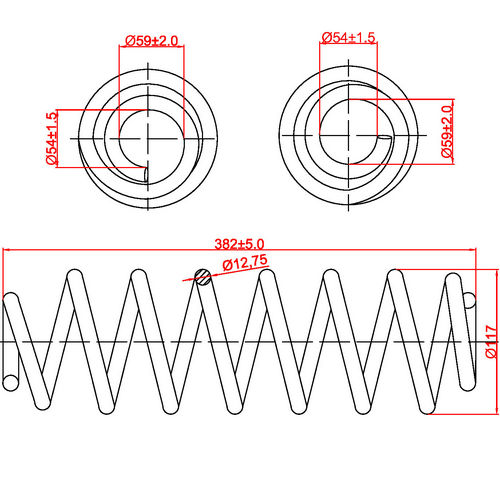 Z48083R — ZIKMAR — Suspension Spring, Rear