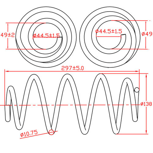 Z48085R — ZIKMAR — Suspension Spring, Rear