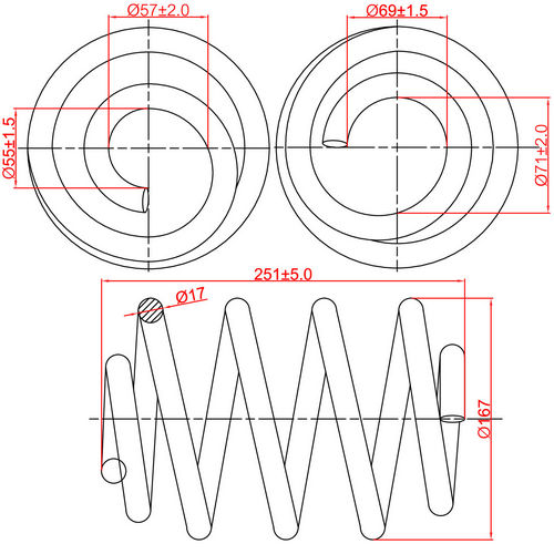 Z48086R — ZIKMAR — Suspension Spring, Rear