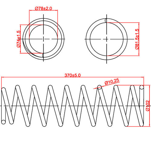 Z48090R — ZIKMAR — Suspension Spring, Front