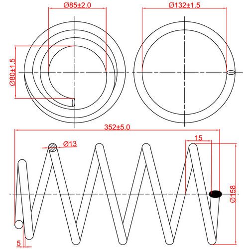 Z48092R — ZIKMAR — Suspension Spring, Front