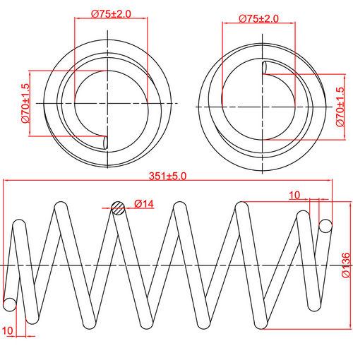 Z48095R — ZIKMAR — Suspension Spring, Front