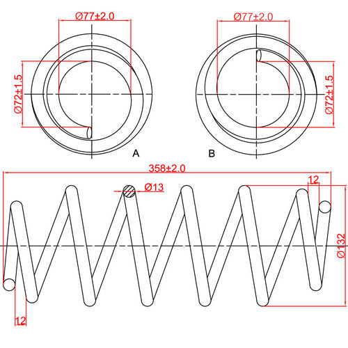 Z48097R — ZIKMAR — Suspension Spring, Front
