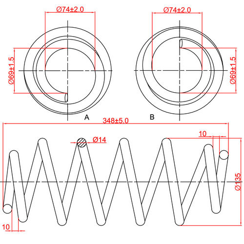 Z48098R — ZIKMAR — Suspension Spring, Front