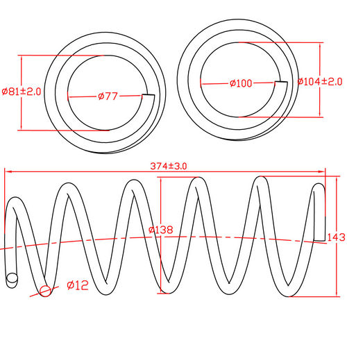 Z48103R — ZIKMAR — Suspension Spring, Front