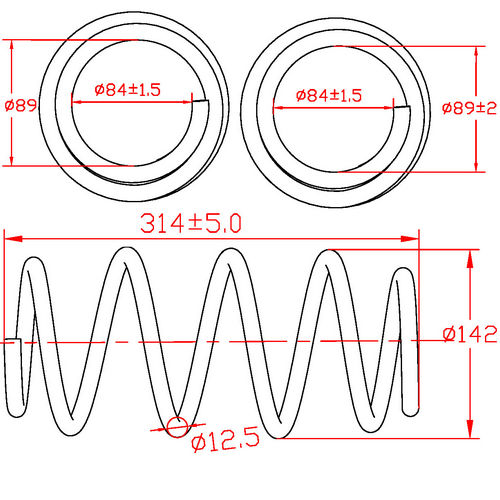 Z48105R — ZIKMAR — Suspension Spring, Front