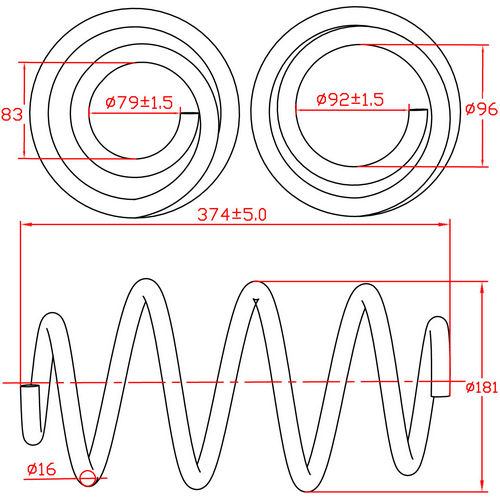 Z48107R — ZIKMAR — Suspension Spring, Front