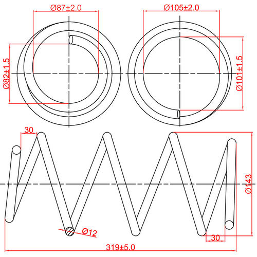 Z48111R — ZIKMAR — Suspension Spring, Front