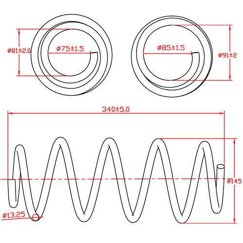 Z48132R — ZIKMAR — Suspension Spring, Front